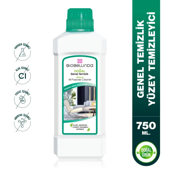 BİOBELLİNDA GENEL TEMİZLİK 750 ML | DOĞAL YÜZEY TEMİZLEYİCİ