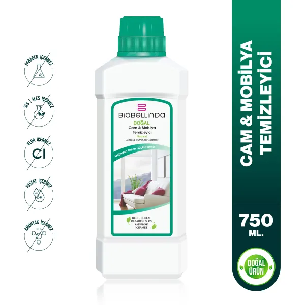 BİOBELLİNDA CAM & MOBİLYA TEMİZLEYİCİ 750 ML 