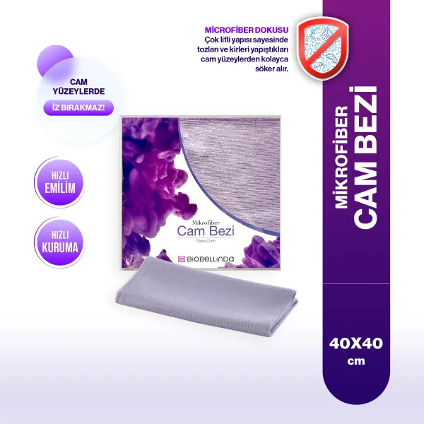 MİKROFİBER CAM BEZİ (40X40 CM)