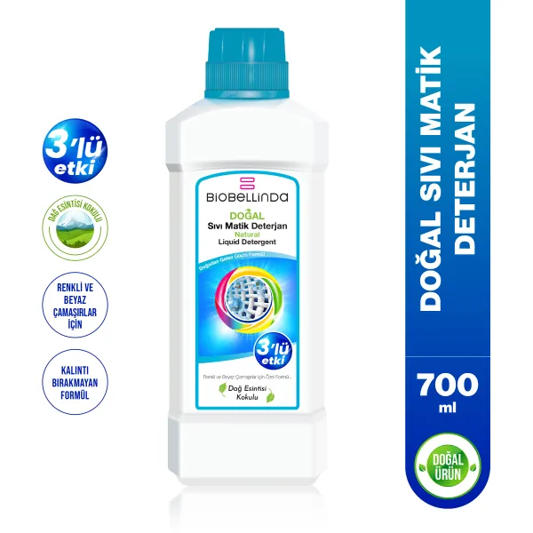 BİOBELLİNDA 3 ETKİLİ SIVI MATİK DETERJAN 700 ML
