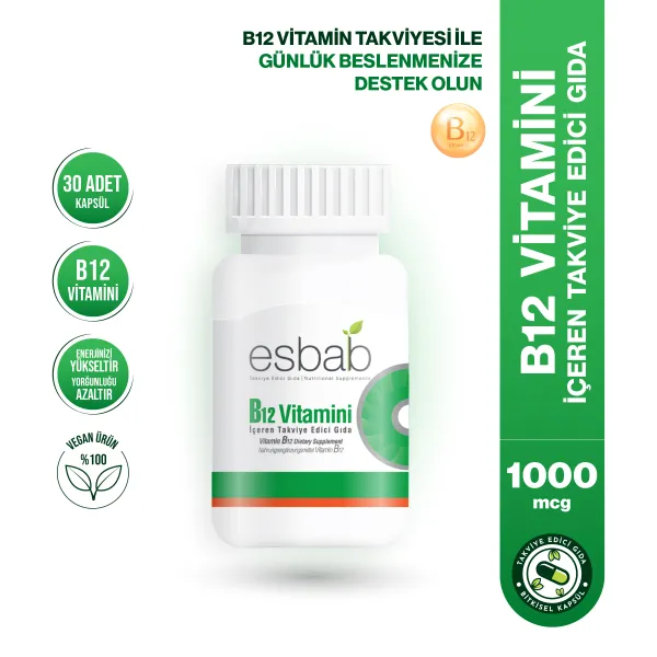 ESBAB B12 VİTAMİNİ İÇEREN TAKVİYE EDİCİ GIDA - KAPSÜL