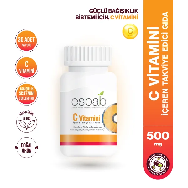 ESBAB C VİTAMİNİ İÇEREN TAKVİYE EDİCİ GIDA - KAPSÜL