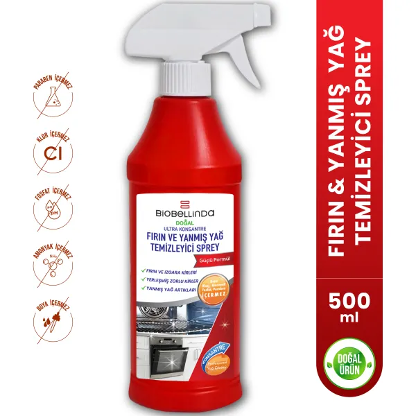 FIRIN VE YANMIŞ YAĞ TEMİZLEYİCİ SPREY 500 ML