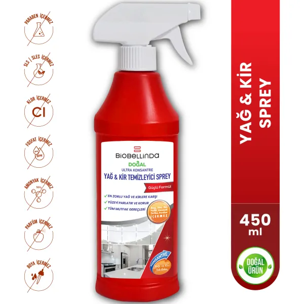 YAĞ KİR TEMİZLEYİCİ SPREY 450 ML