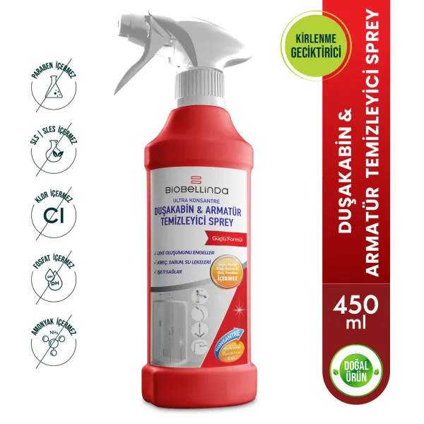 DUŞAKABİN ARMATÜR TEMİZLEYİCİ SPREY 450 ML