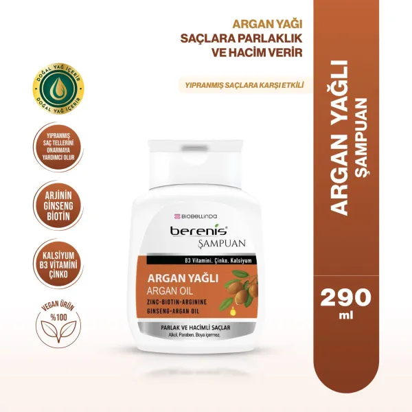 BİOBELLİNDA BERENİS ARGAN YAĞLI ŞAMPUAN 290 ML