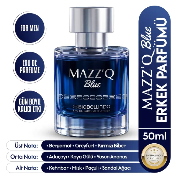 50 ML BİOBELLİNDA MAZZ'Q BLUE ERKEK PARFÜM